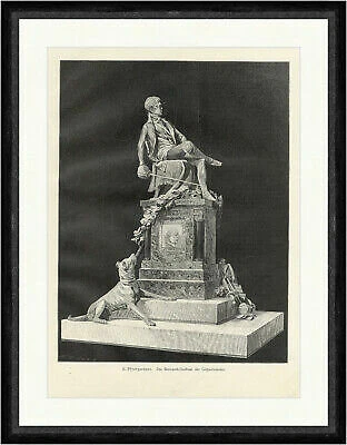 Das Bismarck Denkmal der Corpsstudenten Pfretzschner Statue  Faksimile_E 16558 - Bild 1 von 1