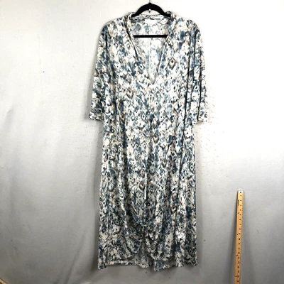 Le Bain Molly Bracken Swim Cover Womens Medium Sheer Maxi Ikat Boho Artsy - Image 1 of 4