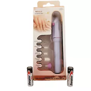Manicure and Pedicure set ELECTRIC 5-n-1 WITH 2 AA BATTERIES FREE SHIPPING - Picture 1 of 4