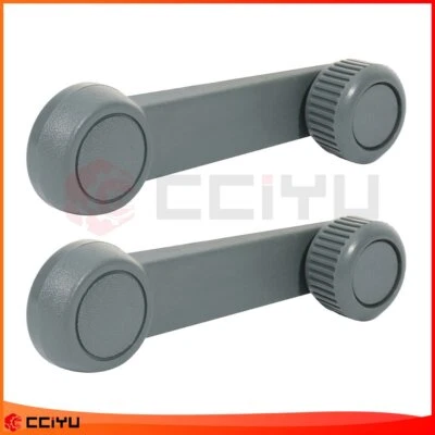 Manivela de ventana interior gris izquierda derecha 2 piezas para Mazda B2000 B2200 B2600 Foto 1 de 2