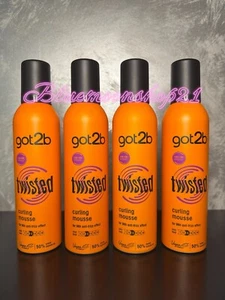 4 x 250ml Got2B Twisted Curling Hair Mousse For Curly Hair Curls Defining - Picture 1 of 2
