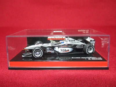 1:43 Scale Mika Hakkinen 2001 McLaren Mercedes MP4-16 F1 GP Minichamps Formula 1 - Image 1 of 4