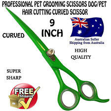 9" Professional Pet Grooming Scissors Dog Hair Cutting Curved Scissor Shears