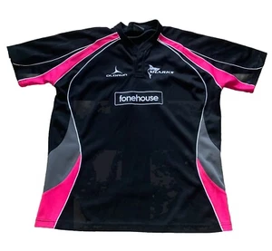 Camiseta deportiva Hull Sharks para hombre Rubgy League negra rosa talla XXXXL Olorun Flux - Imagen 1 de 8