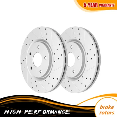 Front Drilled Brake Rotors for Dodge Grand Caravan Journey Routan Town & Country - Image 1 of 4