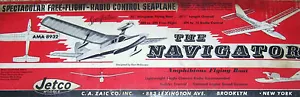 Jetco NAVIGATOR PLAN + PATTERNS & CONSTRUCTION ARTICLE for 52" RC Model Seaplane - Picture 1 of 7