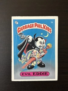 1985 Topps Garbage Pail Kids Serie 1 Evil Eddie #1b Sticker sehr guter Zustand - Bild 1 von 2