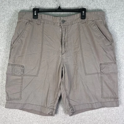 Pantalones Cortos de Carga Route 66 Para Hombre 42 Gris Ripstop Algodón Bolsillos Utilitarios Exterior Casua Foto 1 de 4