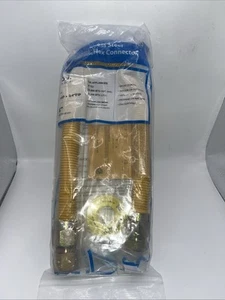 3/4" ID (1" OD) x 24" con 3/4" MIP x 3/4" FIP Scaldabagno Senza Serbatoio Gas Flex Line - Foto 1 di 5