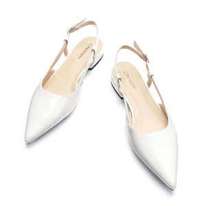 Damen Slingback Flats Spitz zulaufend Slingback Flats für Frauen Slingback Sanda... - Bild 1 von 5