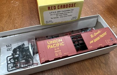 Red Caboose HO Kit #RC-9955 37’ AAR Box Car U.P.H.S. 2001 Convention Car NIB NY - Image 1 of 4