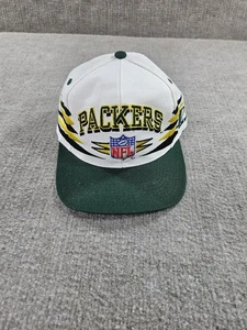 Vintage Green Bay Packers Hat Cap Snap Back Mens NFL Football Logo Athletic 90s - Picture 1 of 9