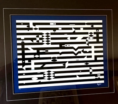 YAACOV AGAM Firmado "Paz del Tiempo 1970 Temprano" 37/99 ¡ORIGINAL PROPIETARIO 50 AÑOS! LEER Foto 1 de 4