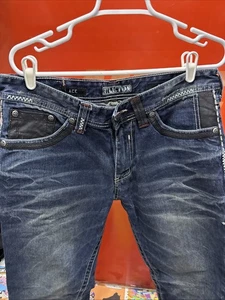 Affliction schwarze Premium Ace Herrenjeans normale Größe 34 x 32 helle Waschung - Bild 1 von 1