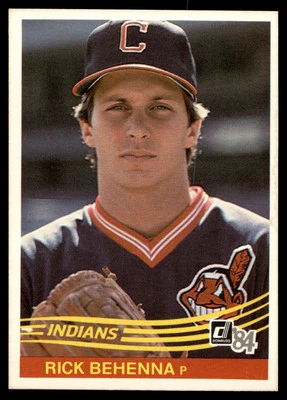 1984 Donruss Rich Behenna #346 RC Cleveland Indians - Image 1 of 2