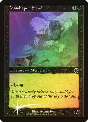 Mercadian Masques  MTG  FOIL  Misshapen Fiend  Magic - Image 1 of 2