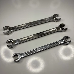 Snap On Tools 3Pc RXH2426S-RXH2022S-RXH1618S Double End 6 Point Flare Nut Wrench - Picture 1 of 21