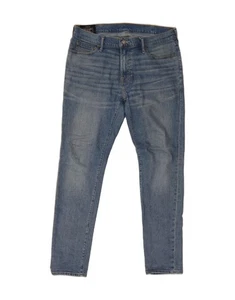ABERCROMBIE & FITCH Mens Flex Super Skinny Jeans W36 L32 Blue Cotton LK01 - Picture 1 of 3
