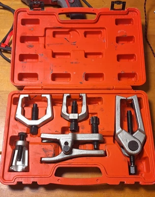 Kit de herramientas de servicio final de 5 piezas varilla de amarre brazo Pitman removedor de presión para rótula Foto 1 de 4