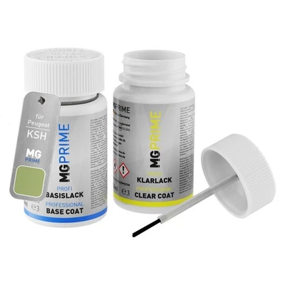 Lackstift Set für Peugeot KSH Vert Maori Metallic Nymphengrün Metallic 2 x 50ml - Bild 1 von 4