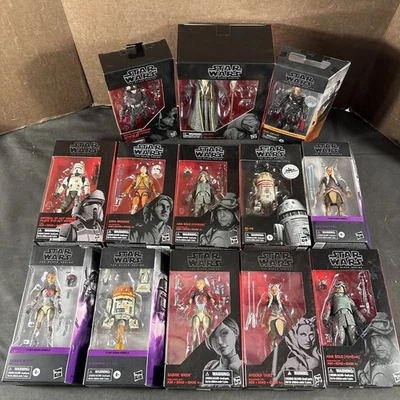 (13) ЛОТ ТОВАРОВ ЗВЕЗДНЫЕ ВОЙНЫ ЧЕРНАЯ СЕРИЯ ПОВСТАНЦЫ ДРОИД 1:12 ЭКШН-ФИГУРКА ГЕРА ХАН СОЛО - Изображение 1 из 4