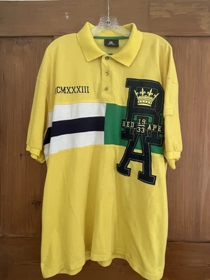 Polo Red Ape para hombre amarillo verde azul marino blanco 4X Foto 1 de 4