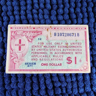 1947-1948 Military Payment Certificare $1 - Series 471 - Fr. M815 - Image 1 of 4