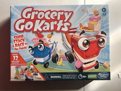Hasbro Gaming Grocery Go Karts Board Game Preschoolers and Ages 4 and up. - Image 1 of 2