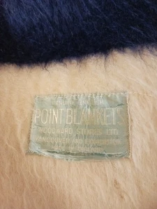 Manta de lana Geniune English POINT MANTS WOODWARD STORES LTD 4 puntos ¡RARA! - Imagen 1 de 24