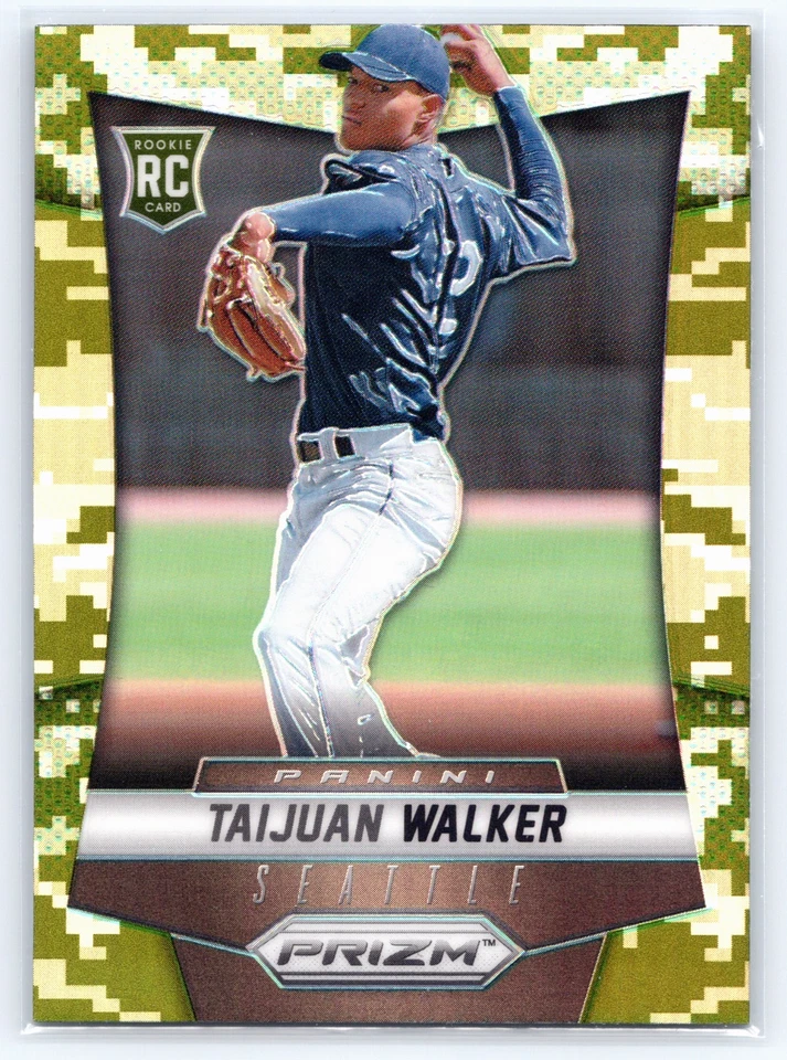 2014 Panini Prizm #176 Taijuan Walker Camo Prizm Rookie Card - Image 1 of 2