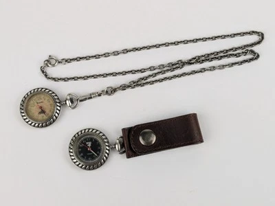 SIN PROBAR Lote De 2 Raíces Canadá Colgante Cinturón Bolsillo Reloj 24" Collar 31mm R139 Foto 1 de 4