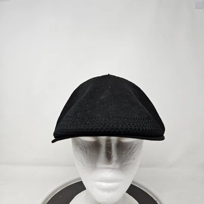 Kangol Hat Cap Fitted Mens L/XL Black Made in Great Britain Ventair Tropic Ivy - Image 1 of 4