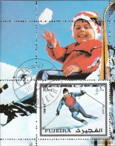 Fujeira Block136A used 1972 Olympics Winter Games 1976 - Picture 1 of 1
