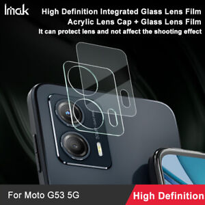 IMAK do Motorola Moto G 5G (2023) Obiektyw aparatu (folia + nasadka) Pełne szkło ochronne