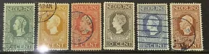 PAÍSES BAJOS 1913 CENTENARIO INDEPENDENCIA 2.5c 3c 5c 10c 12.5c 20c USADO. CAT £33 - Imagen 1 de 1