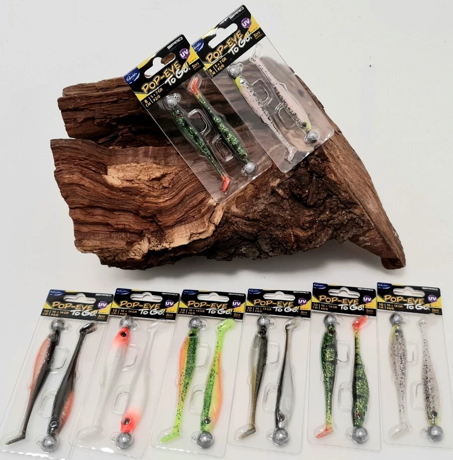 Spro Predator Iris Popeye To Go 8cm 10cm mit Jigkopf Perch Mojito Baitfish Olive - Bild 1 von 1