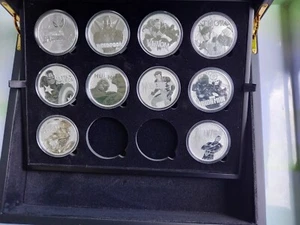 10x 1oz.Silbermünzen (99,99%) Stgl. Tuvalu Marvel Superhelden in exkl. Münzbox ! - Bild 1 von 15