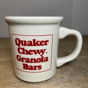Vintage Quaker Chewy Granola Bars Mug Advertising Made In USA - Picture 1 of 9