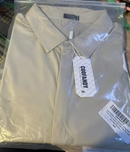 Coofandy Men’s 2XL Stretch Wrinkle Free Tan Dress Shirt Button Down - Picture 1 of 6
