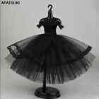 Czarna koronkowa sukienka dla lalki Barbie strój księżniczki sukienki dla lalki Blythe
