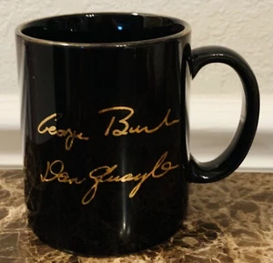 Einweihung von George Bush Sr. 1989 Signature Kaffeetasse Tasse POTUS Präsident - Bild 1 von 2