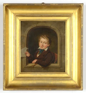 Johann Heinrich Wilhelm Tischbein (1751-1829) "Kleiner Künstler", Öl auf Tafel - Bild 1 von 15