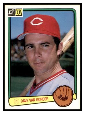 1983 Donruss Dave Van Gorder RC #188 Cincinnati Reds (b) - Image 1 of 2