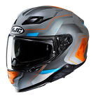 HJC F71 Arcan Full Face Motorcycle Motorbike Helmet MC27SF Blue / Orange