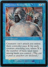 Collective Restraint FOIL Invasion PLD Blue Rare MTG CARD (ID# 209140) ABUGames