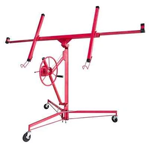 Drywall Panel Jack Lifter Rolling Caster Panel Hoist 11ft Red - Picture 1 of 10