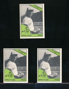 lot (3) 1978 TCMA Greenwood Braves #372 William Tucker
