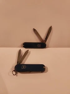2-Victorinox CLASSIC SD Small Swiss Army Knife - BLUE - 2 1/4" long - Picture 1 of 2