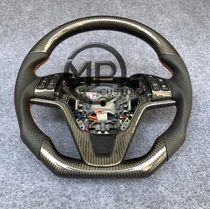 Real Carbon fiber steering wheel Fit For Honda CRV 2007 2008 2009 2010 2011 - Picture 1 of 8