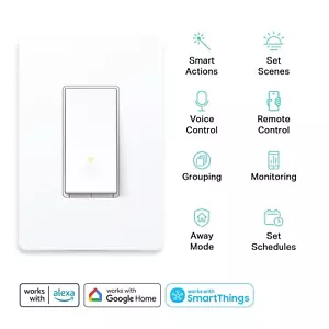 TP-LINK HS200P Kasa Smart WiFi Einpoliger Schalter - Weiß 1er Pack - Bild 1 von 9